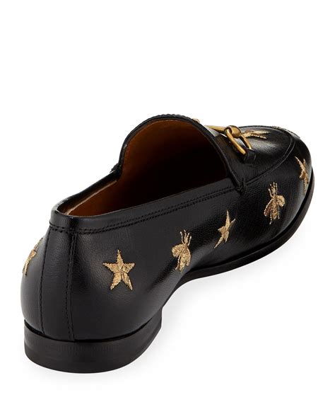 gucci jordaan bee loafers